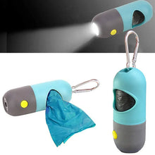 Carregar imagem no visualizador da galeria, Dispensador de sacos de cocó para cães degradáveis com Luz LED Suporte