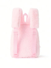 Carregar imagem no visualizador da galeria, Mochila de pelúcia bonito com gato bordado para crianças | Mochila escolar, jardim de infância