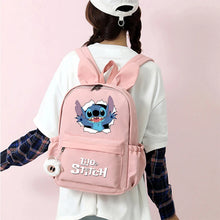 Carregar imagem no visualizador da galeria, Disney-Mochila Lilo e Stitch para meninas e meninos, mochilas escolares casuais