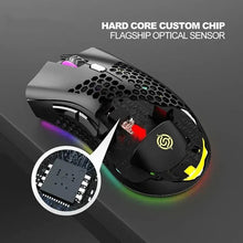 Carregar imagem no visualizador da galeria, Mouse USB 2.4G Wireless RGB Light Honeycomb Gaming
