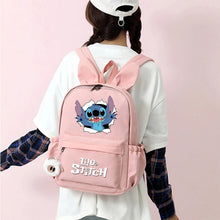 Carregar imagem no visualizador da galeria, Disney-Mochila Lilo e Stitch para meninas e meninos, mochilas escolares casuais
